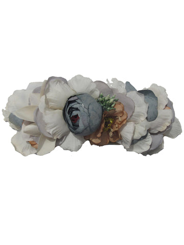 Willa Flower Headcrown, White
