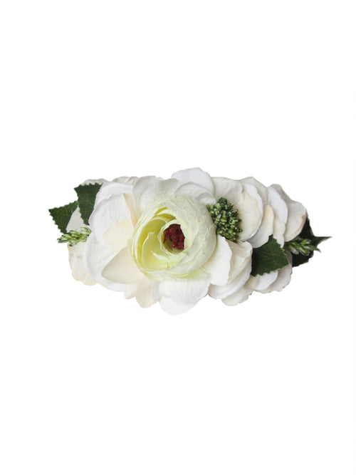 Willa Flower Headcrown, White